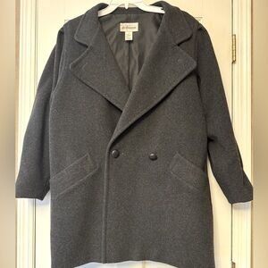 Steilmann Gray Wool Pea Coat
